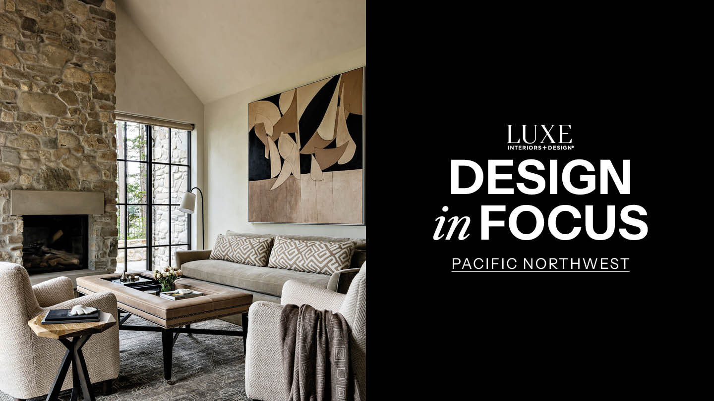 minimalist bedroom opening to a private terrace on a waterfront home in Washington